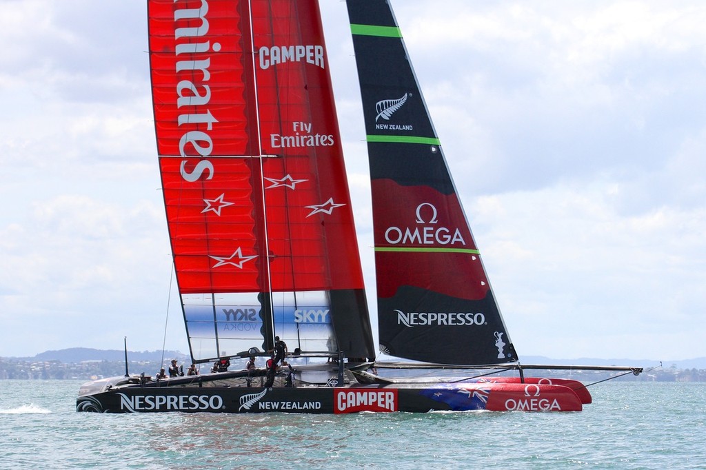 Emirates Team NZ - AC72 Aotearoa February 12, 2013 © Richard Gladwell www.photosport.co.nz